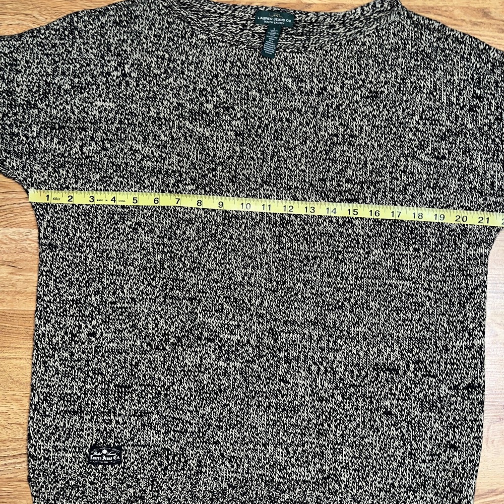 Ralph Lauren Sweater Womens Large Brown Marled Classic Knit LRL Lauren Jeans Co - Picture 6 of 7